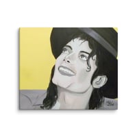 Image 3 of MJ Yellow Canvas Print