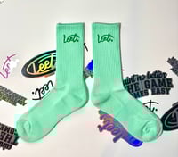 Image 1 of Walk The Earth Mint Green Sports Sock