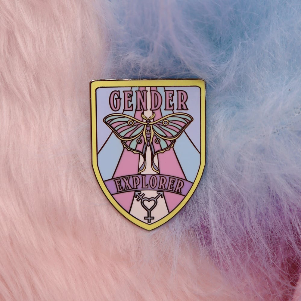Image of Gender Explorer Enamel Pin