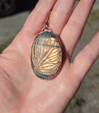Image 1 of Electroformed carved labradorite necklace 02
