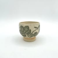 Image 1 of mini bowl, celadon nasturtium