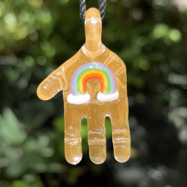 Image of Peach Rainbow Hand 