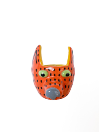 Image 2 of Orange Dog Planter (small)