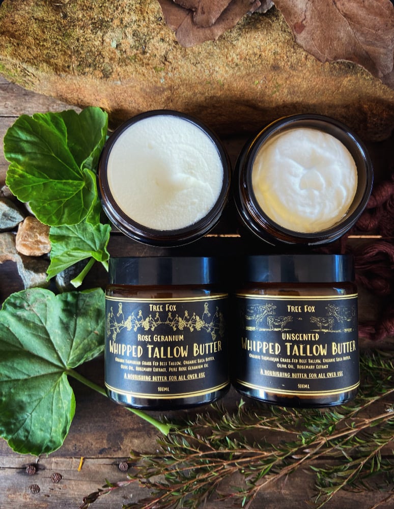 Image of All Purpose Whipped Tallow Butter 100ml  (scented & unscented options) 
