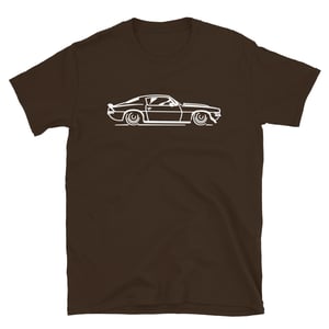 Early 2nd Gen Camaro (large rear spoiler, cowl hood) shirt