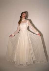Image 1 of 1970s Pink Wedding Dress