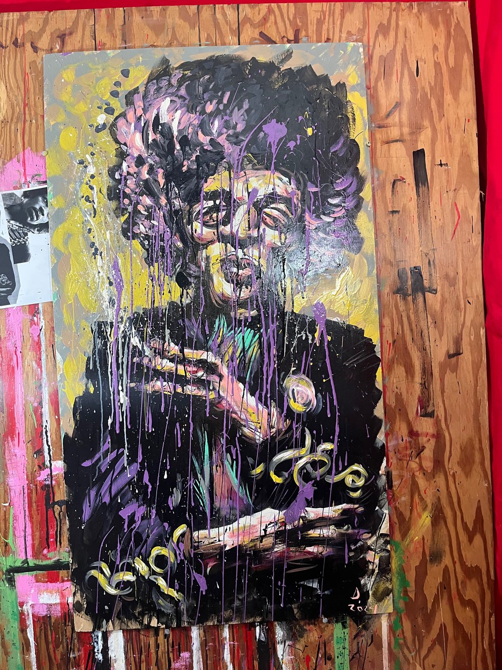 My Big Smoking Jimi Hendrix painting 