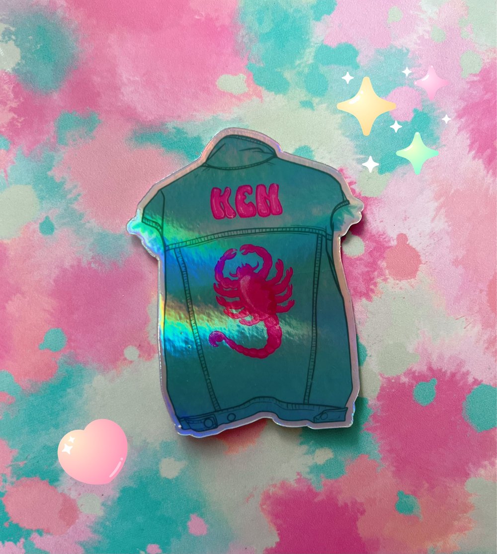 Image of Ken “Drive” Jacket Holographic Sticker