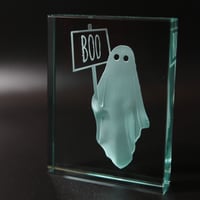 Image 1 of Placard Ghost Glass Block
