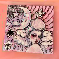 Image 1 of Dreamy crescent moon + cloud babe (original)