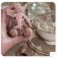 Image 1 of Custom order for Britta - Handmade pink petite teacup elephant
