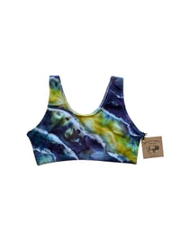 Image 2 of S (34) Cotton-Blend Tank Bralette in Sublime Geode Ice Dye
