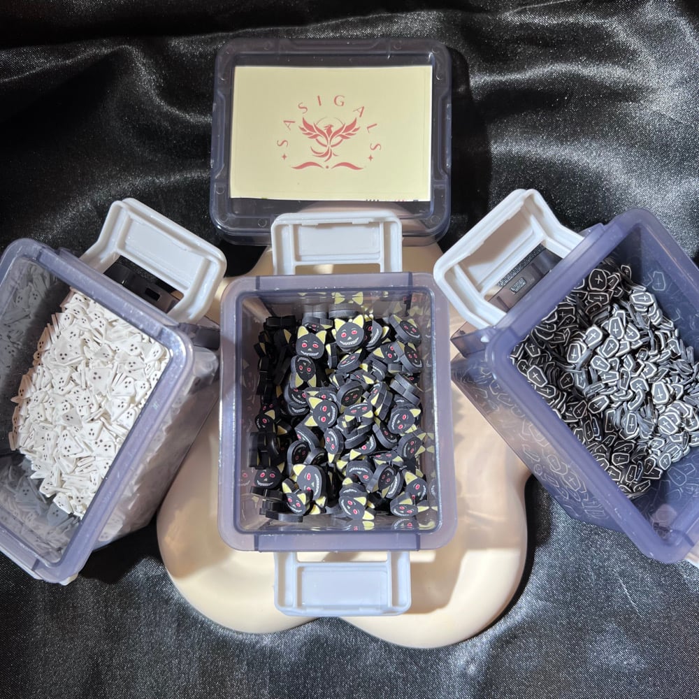 Image of SASIGALS Three-Layer Customized Polymer Clay Confetti Box