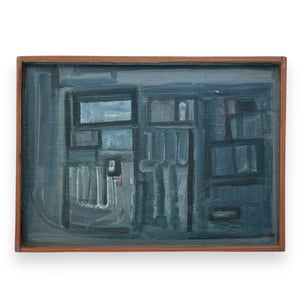 Image of VINTAGE ABSTRACT PAINTING