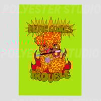 Image 4 of Here Comes Trouble A4 Print 