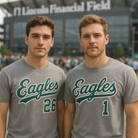 eagles classical calligraphic t shirt 