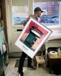 Image 1 of Art poster / "Christianshavn – Malerdrømme og tankestreger – Brotårnet"