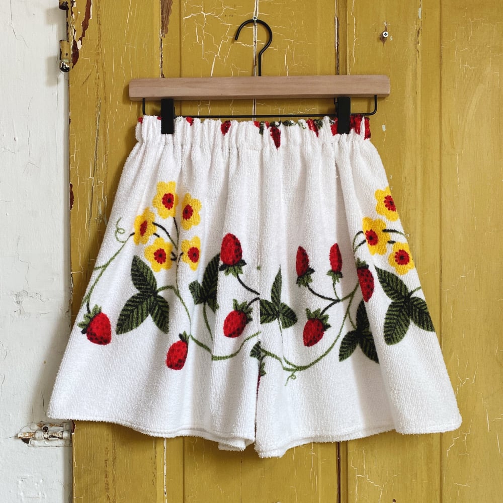 Image of Butterfly Strawberry Terrycloth Granny Shorts