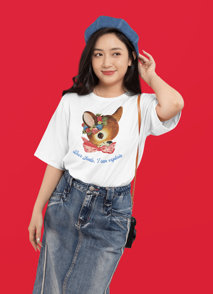 Image of Deer Santa. Adult version