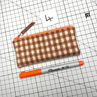 Image 4 of Vintage Wool Check Pouch 1-4