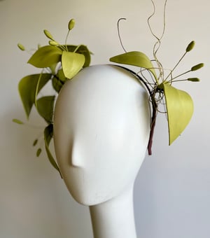 Image of Pistachio flower headpiece #1