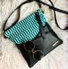 Mint & Emerald crisscross 