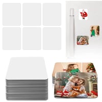 Image 11 of 10Pcs Sublimation Blanks Fridge Magnets Personalized Sublimation Blanks Products For Fridge Home Kit