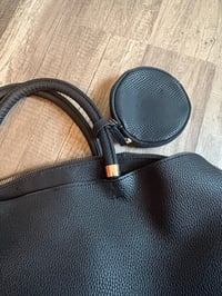 Image 2 of Black bag with charm purse