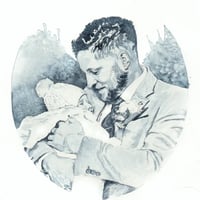 Image 2 of Watercolour Portrait Painting - ORIGINAL