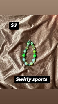 Image 3 of Phone Chains (16mm/20mm beads) - Green (Glow in the Dark)