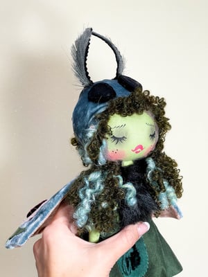 Image of MOTH INSPIRED SMALL ART DOLL