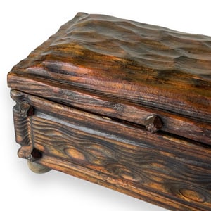 Image of SPANISH MISSION STYLE CARVED WOOD BOX