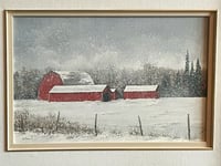 Image 3 of “Snow Flakes”, Oil on Canvas
