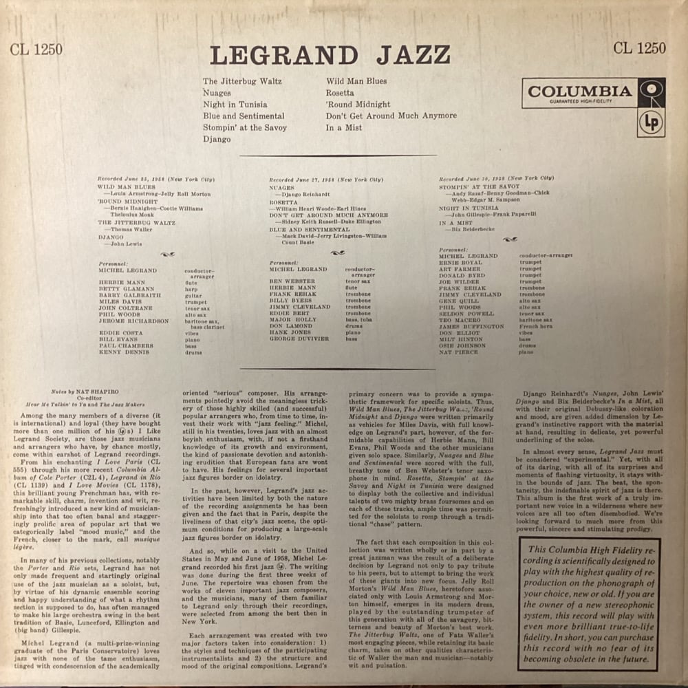 Michel Legrand - Legrand Jazz