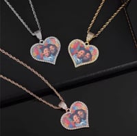 Image 3 of Heart Photo Pendant