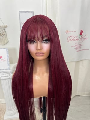 Image of Sangria bangs luxury (custom order) 