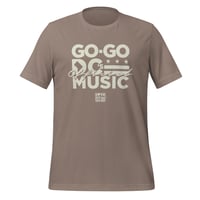 Image 1 of LOVE DC GOGO "GO-GO IS OFFICIAL MUSIC" Pebble Unisex Tee