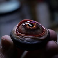 Image 8 of Custom Swappable Phone Grip for smartphones, reflective pupil, green glow in the dark