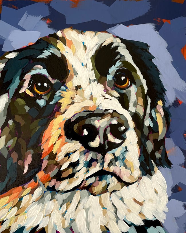 Custom Dog Portrait - Misty