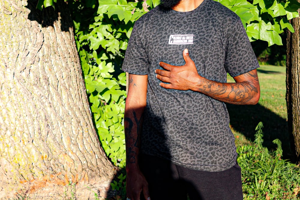 Cauhz™️ Black Leopard Print Tee