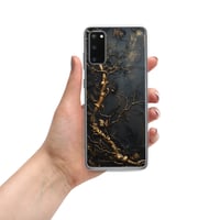 Image 14 of Gold and Black Tattered Texture Gnarled Roots Goth Inspired Clear Case for Samsung®