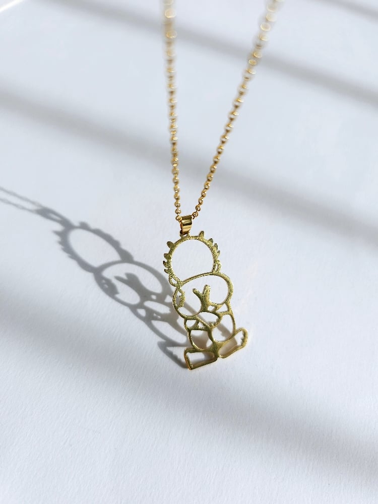 Collana Palestina All'ingrosso Handala Libera Ragazzo Con Ciondolo In Argento Cartone Animato In Acciaio Inossidabile Palestine Per Bambini Collana Unisex - Foto 8