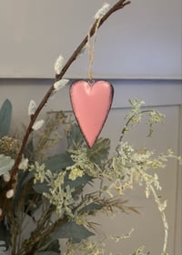 Image 1 of Pink Metal Heart 