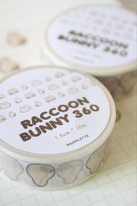 Image 1 of Raccoon Bunny 360 | Washi Tape