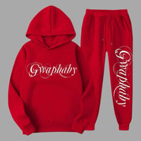 Gwapbaby Red Jogger Set (mutlu)
