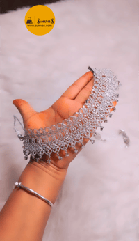 Image 5 of Isha_AD Choker Set - Party Choker Set with Earrings