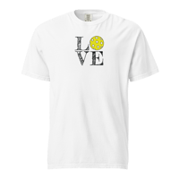 Image 6 of LOVE Pickleball Unisex Garment-dyed Heavyweight T-shirt