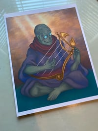 Undead Harpist 8.5x11 Print