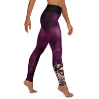 Image 3 of Colorful Mushroom/Mycology/Fungus Watercolor Yoga Leggings