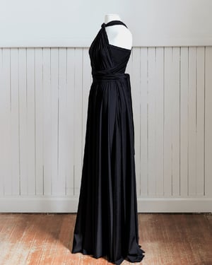 Image of Bandeau & Wrap infinity Dress. Black. Size S. By Tania Olsen.